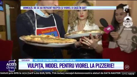Acces Direct. Vulpița și soțul au fost în probe la o pizzerie. Cum s-au descurcat cei doi