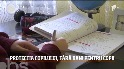 Protecţia Copilului din Galaţi, fără bani pentru copii