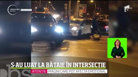 Un nou incident violent în Capitală. Doi șoferi s-au luat la bătaie într-o intersecție