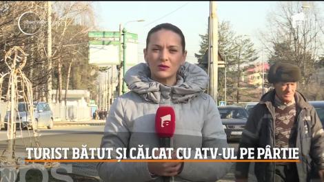 Turist bătut și călcat cu ATV-ul pe pârtie