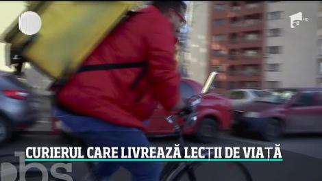 Povestea curierului fără mâini. Florin Burcea munceşte de dimineaţă până seara