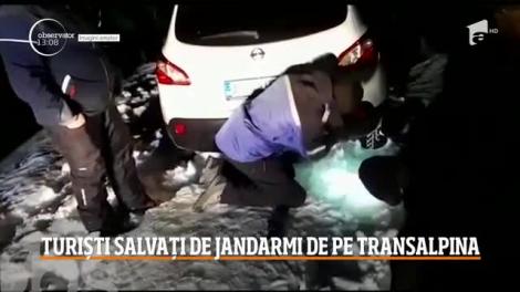 Turiști salvați de jandarmi de pe Transalpina