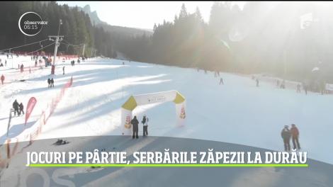 Jocuri pe pârtie la Serbările Zăpezii din stațiunea Durău