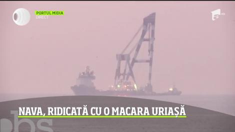 Încep operaţiunile de îndreptare a navei care s-a răsturnat cu 14.000 de oi în Portul Midia