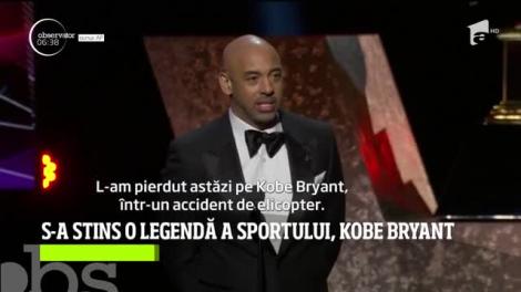 Legendarul jucător de baschet Kobe Bryant şi-a pierdut viaţa într-un accident de elicopter