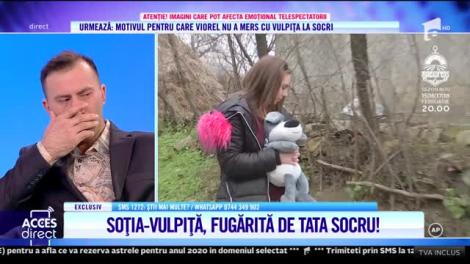 Soția-Vulpiță, alergată cu foarfeca de socrul ei. Tânăra a trecut prin momente dramatice când a mers să-și vadă fiica: ”Eu m-am chinuit cu ea!”