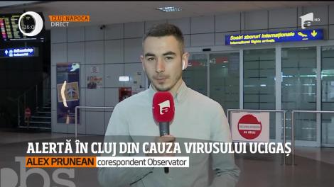 Alertă la Cluj, unde o însoțitoare de bord a intrat în contact cu doi bolnavi infectaţi cu virusul din China. Toți pasagerii, evaluați de medici