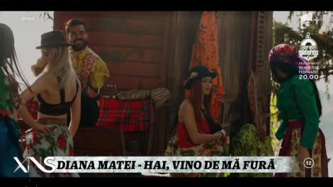 Diana Matei cântă, la Xtra Night Show, melodia: "Hai, vino de mă fură"