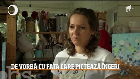 Andreia Martinescu, artista care pictează îngeri după chipul şi asemănarea viitorului proprietar