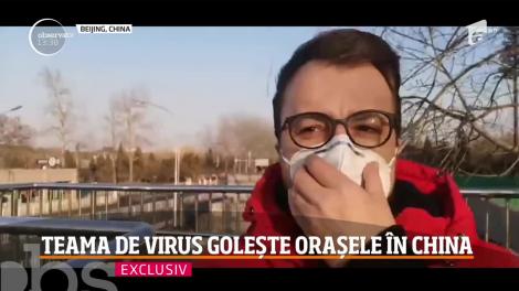 Imagini in exclusivitate! Teama de virus golește orașele în China: Un român a trimis o înregistrare uluitoare