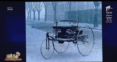 Smiley News - Neatza cu Răzvan și Dani. Așa arătă prima mașină din istorie. Vehiculul pe trei roți nu avea frână