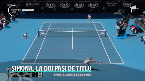 Simona Halep, la doi pași de titlu