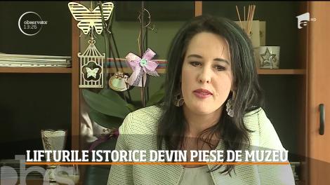 Sighişoara, oraş încărcat de istorie, scoate la pensie două lifturi unice în România