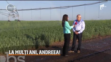 La mulți ani, Andreea! Echipa Observator i-a pregătit o frumoasă surpriză prezentatoarei