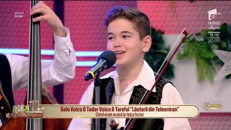 Neatza cu Răzvan și Dani. Gelu Voicu, Tudor Voicu și Taraful Lăutarii din Teleorman cântă piesa Când eram acasă la taica fecior