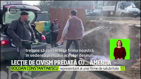 Mai mulţi indivizi din Deva, amendați pentru că au aruncat gunoiul la întâmplare, chiar în oraş