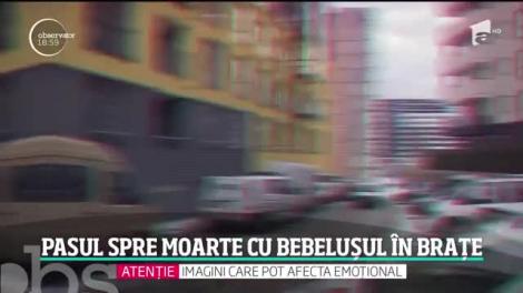 Un bărbat şi bebeluşul său au căzut de la etajul zece al unui bloc din Braşov