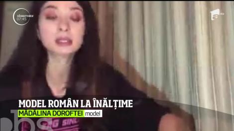 Mădălina Doroftei, spectacol de modă pe „acoperișul lumii”