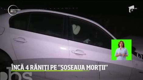 Accident violent pe Drumul European 85, cunoscut sub eticheta sumbră de "şosea a morţii". Patru persoane sunt în stare gravă la spital