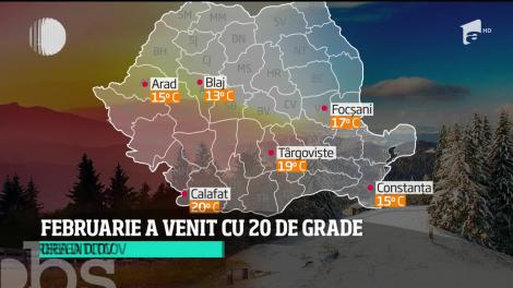 Februarie a început cu temperaturi istorice