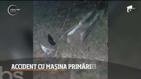 Accident cu maşina Primăriei într-o comună din Maramureş