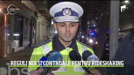 Razie de amploare, în Bucureşti! Poliţia Rutieră a ieșit la controlat transportul în regim ride-sharing