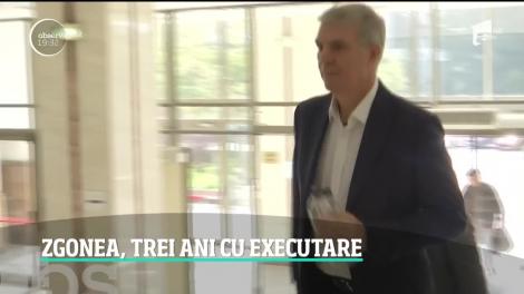 Valeriu Zgonea, fostul preşedinte al Camerei Deputaţilor, a fost condamnat la trei ani de închisoare cu executare
