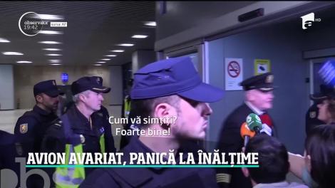 Panică la bordul unui avion care a decolat din Madrid spre Toronto. Un pneu a explodat şi a provocat un incendiu la motor
