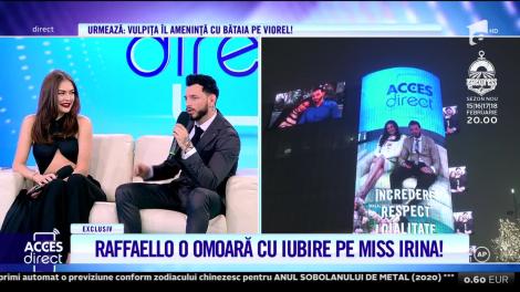 Miss Irina, geloasă din cauza iubitului ei, Raffaello! Cum a încercat el să o împace! VIDEO