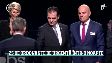 Guvernul Orban a bătut un record! A dat 25 de ordonanţe de urgenţă într-o noapte!