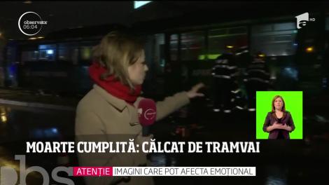 Accident cumplit în Iaşi. Un bărbat a murit călcat de tramvai, după ce ar fi traversat strada printr-un loc nepermis