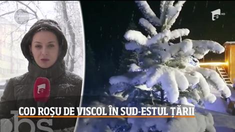 Meteorologii au emis cod roşu de viscol şi vânt pentru nouă judeţe