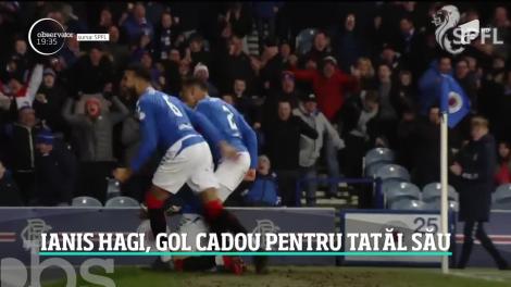 De ziua lui, Gheorghe Hagi a primit un cadou special de la fiul lui. Ianis a înscris primul gol în tricoul celor de la Glasgow Rangers