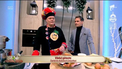 Cu ce ne propune Vlăduț, bucătarul de la Neatza cu Răzvan şi Dani să ne delectăm simțurile într-o zi de iarnă autentică? Cu o delicioasă Ciorbă de afumătură și murături