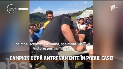 S-a antrenat în podul casei, în Bistrița, și a ajuns campion la skanderbeg! La 18 ani, Tibi nu s-a lăsat doborât de lipsuri! „Mi-am făcut singur ganterele” - VIDEO