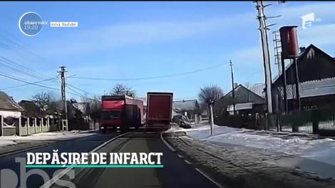 Moarte cumplită, evitată la câteva secunde. Un șofer de 70 de ani a evitat, la limită, o tragedie, în Suceava - VIDEO