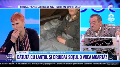 Acces Direct. Virginia, femeia de 58 de ani, bătută cu bastonul? Soțul o acuză de infidelitate: Cât am fost eu în spital, cred că l-a adus şi în patul meu