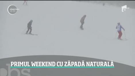 Staţiunile de la munte au devenit raiul schiorilor. Cum s-au bucurat de primul episod de iarnă