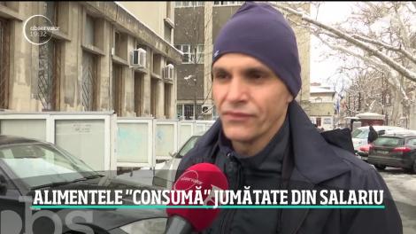 Salariile au crescut, dar şi mai mult au crescut preţurile. Iar coşul de alimente este tot mai gol