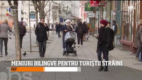 Meniuri bilingve pentru turiștii din Timişoara