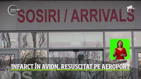 Pasager de 73 de ani, resuscitat pe Aeroportul Internaţional din Iaşi după ce ar fi suferit un infarct