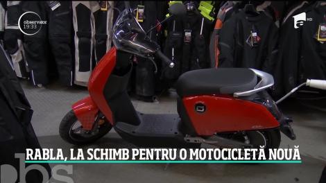 Rabla, la schimb pentru o motocicletă nouă