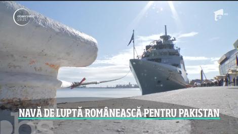 Prima corvetă construită în România a fost astăzi predată armatei pakistaneze