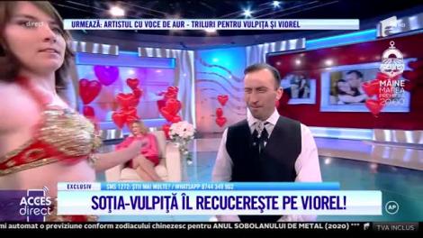 Vulpiţa, dans din buric pentru Viorel! Veronica a făcut show interzis minorilor