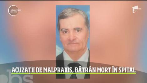 Acuzaţii de malpraxis la Spitalul Judeţean de Urgenţă Constanţa, după moartea unui bătrân