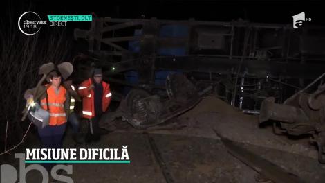 Pericolul a pândit din nou pe calea ferată. Un marfar a deraiat în judeţul Olt