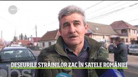 Deșeurile străinilor zac în satele României