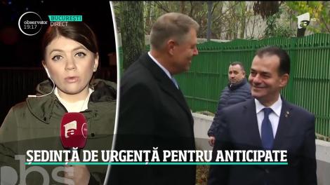 Klaus Iohannis, ședință de urgență pentru alegeri anticipate