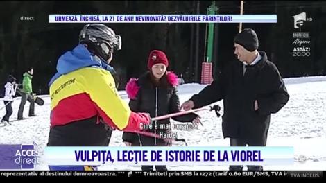 Acces Direct. Vulpița şi Viorel, pentru prima dată la munte. Iată cum s-au distrat cei doi pe pârtie
