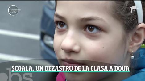 E jale! Aproape jumătate dintre elevii de clasa a II-a nu stiu dacă se spune corect "şterge" sau "şterce" sau cât fac 4x3